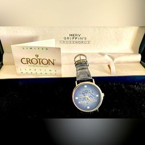 Men's Croton Game Show Contestants Gift Watch! Merv Griffin's Crosswords